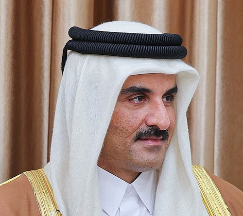 دیدار امیر قطر و هیئت همراه